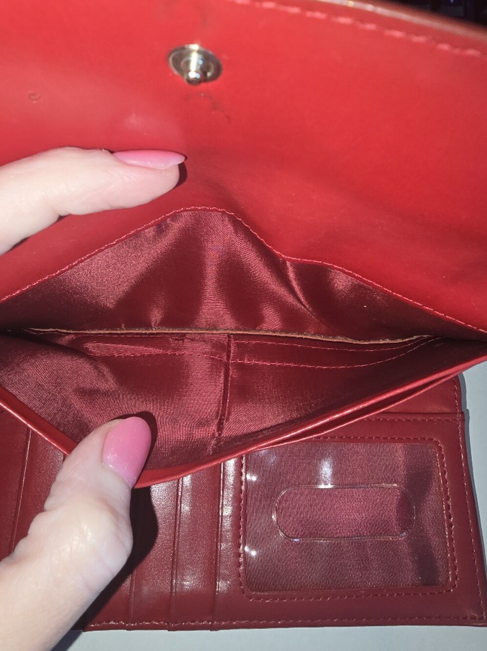 🔥 Lodis Black Leather Continental Wallet -Butter Soft- Red Interior - Picture 7 of 12